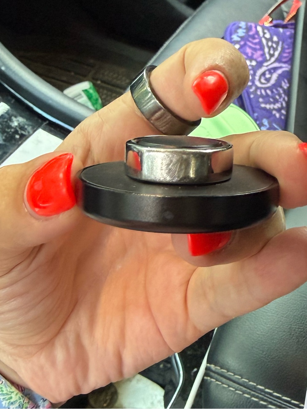 Silver heritage Oura Ring size 10 - Picture 2 of 2